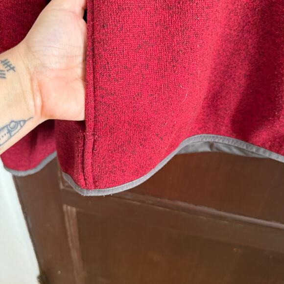 L.L. Bean | Men's Red Half Zip Sweater Fleece | Extra Large - Picture 5 of 6